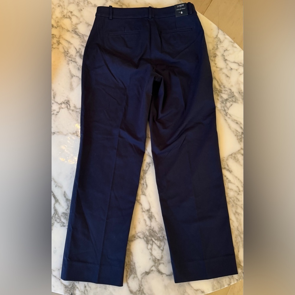 NWT J Crew Factory Kallie straight-leg pant Size 6 Navy - Picture 5 of 7